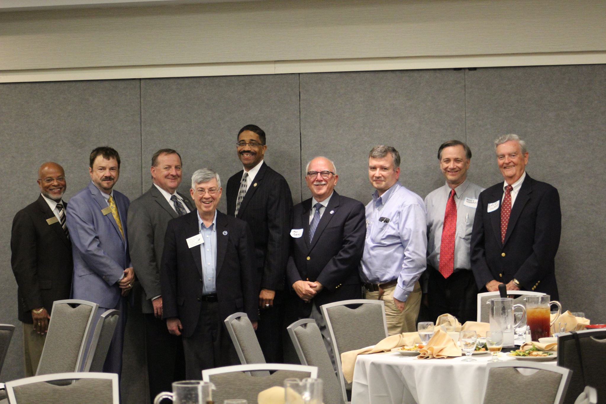 Former Presidents Paul Anderson, Steven Hill, Rodney Maddox, Mike Schaul, Justice Michael Morgan, President Max Adams, Former Presidents Henry Jarrett, Ronald Condrey, and David Bland