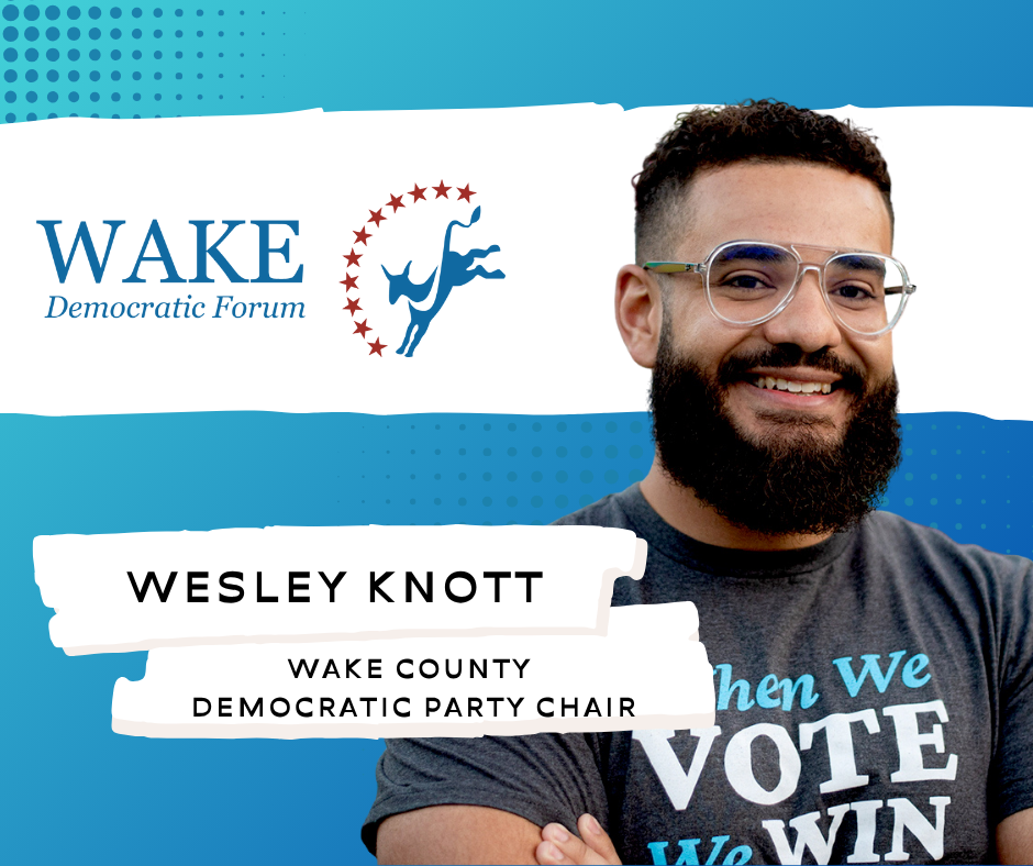 Wesley Knott at Dem Forum Sept. 7